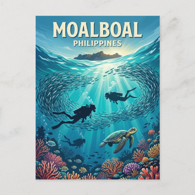 Moalboal Philippinen Postkarte (Vorderseite)