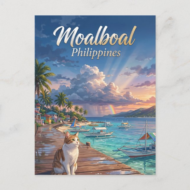 Moalboal Philippinen Postkarte (Vorderseite)