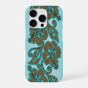 Moana Hibiskus Hawaiian Floral Blend Aqua iPhone 16 Pro Hülle