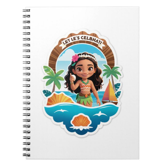: Moana’s Island Birthday Vibes! Notizblock (Vorderseite)