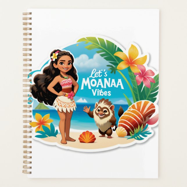 Moana’s Island Birthday Vibes! Planer (Vorderseite)