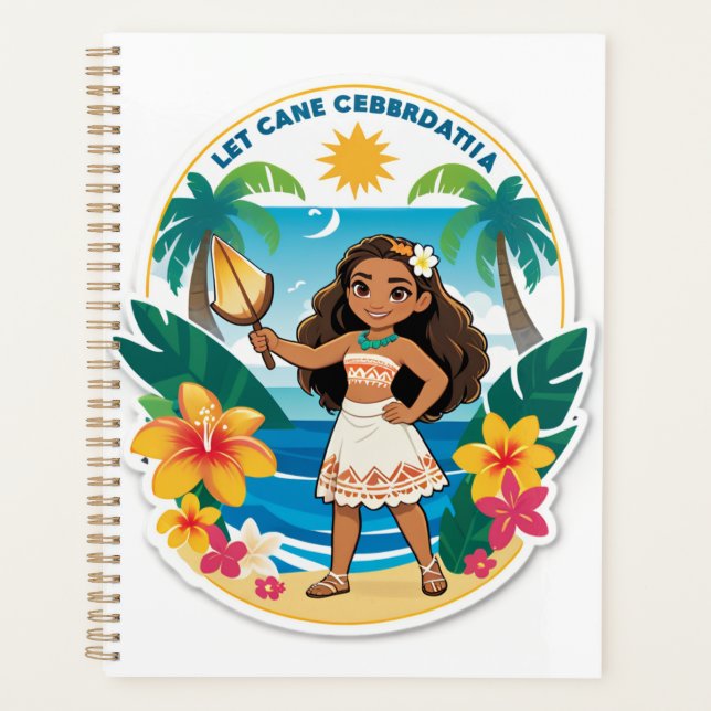 Moana’s Island Birthday Vibes! Planer (Vorderseite)