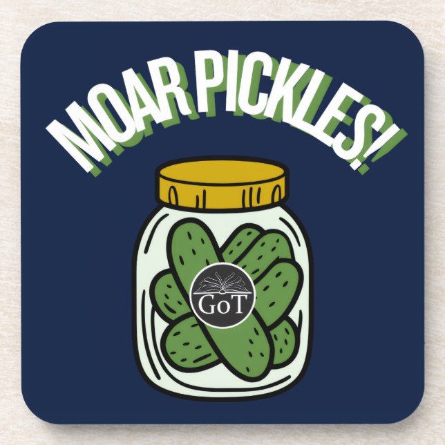 Moar Pickles! Beverage Coaster Getränkeuntersetzer (Vorderseite)