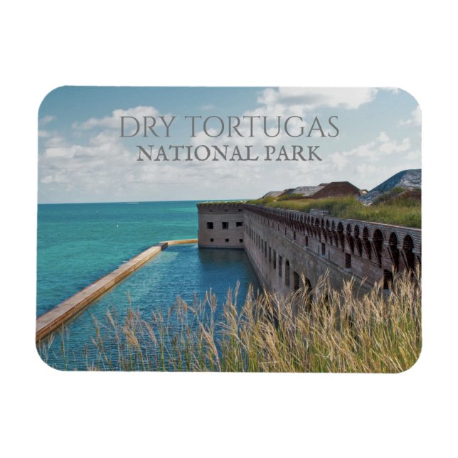 Moat, Wall, Fort Jefferson, Dry Tortugas Magnet (Horizontal)