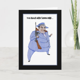 Mob Boss Murder Mystery Invasion Card Einladung