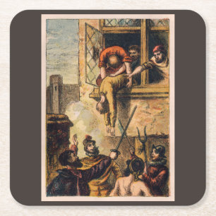 Mob Justice über Massaker am Saint Bartholomew-Tag Rechteckiger Pappuntersetzer