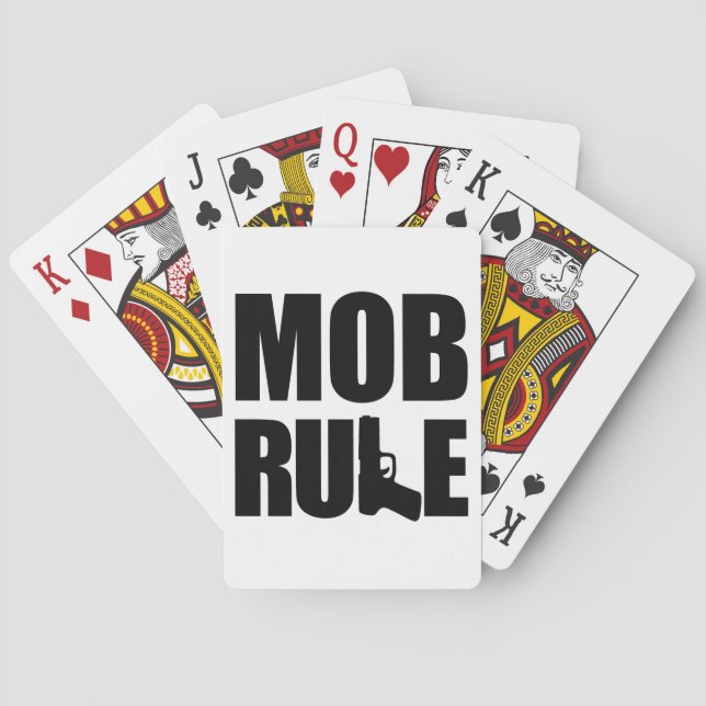 Mob Rule Hand Gun Spielkarten (Rückseite)