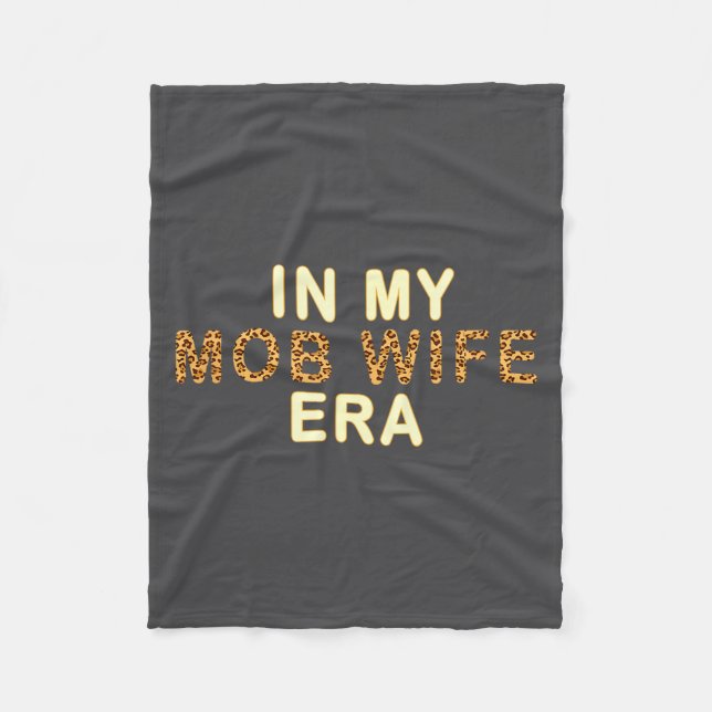 Mob Wife Era Shirt Swea Funny Gift For Women  Fleecedecke (Vorderseite)