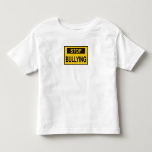 Mobbing-Stopp-Schild gelb Kleinkind T-shirt