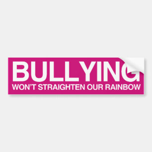 MOBBING WIRD UNSEREN REGENBOGEN NICHT GRAD RÜCKEN AUTOAUFKLEBER