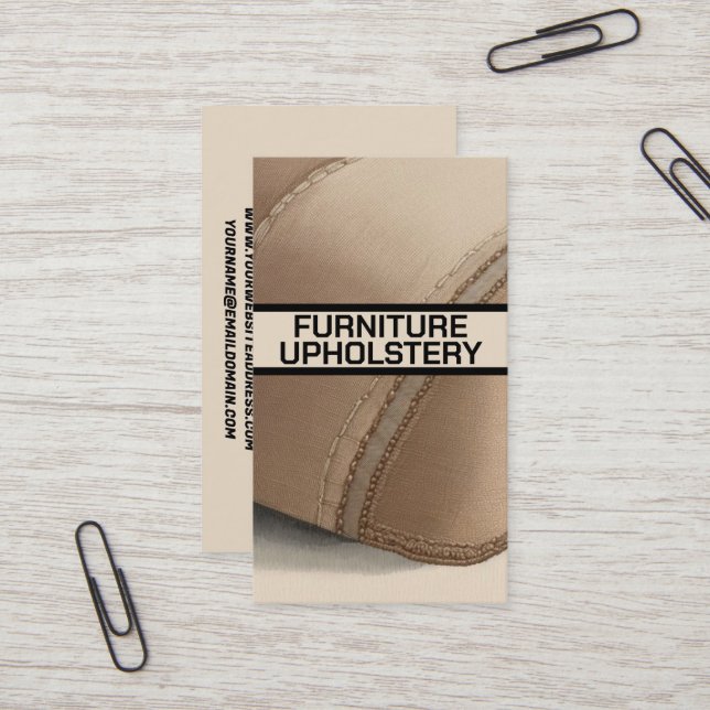 Möbel Polstermöbel Polster Polster Visitenkarte (Vorderseite/Rückseite Beispiel)