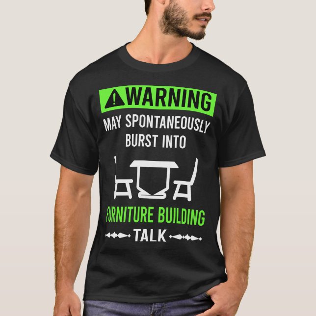Möbelbau Bauherr Tischlerei Tischler T-Shirt (Vorderseite)