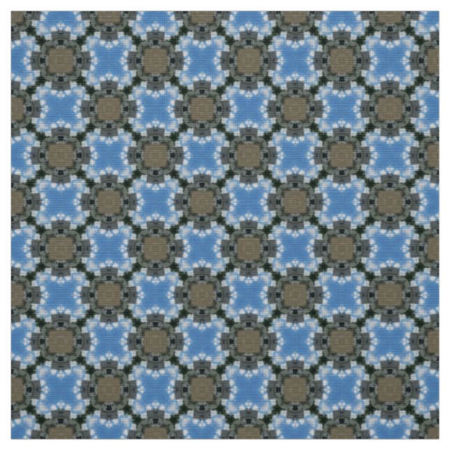 Möbelstoff Sky Blue und Brown Stoff (Muster)