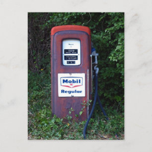 Mobil-Gaspumpe Postkarte