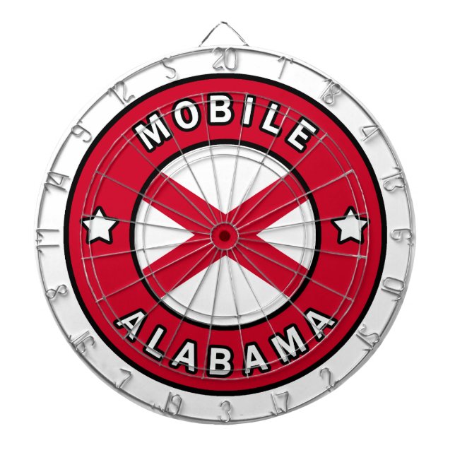 Mobile Alabama Dartscheibe (vorne)