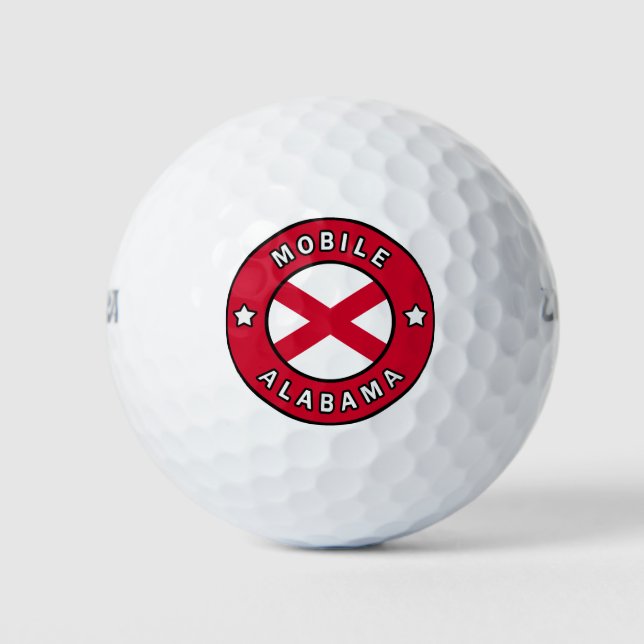 Mobile Alabama Golfball (Vorderseite)