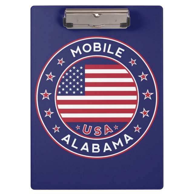 Mobile, Alabama Klemmbrett (Vorderseite)