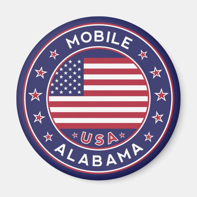 Mobile, Alabama Magnet (Vorne)