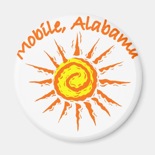 Mobile, Alabama Magnet (Vorne)