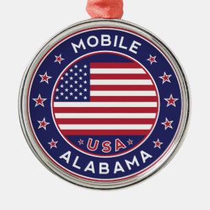 Mobile, Alabama Ornament Aus Metall