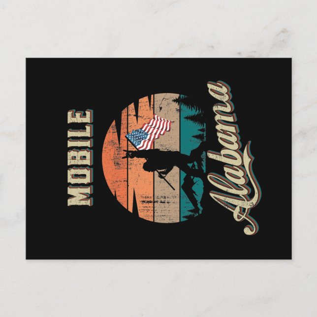 Mobile Alabama Postkarte (Vorderseite)
