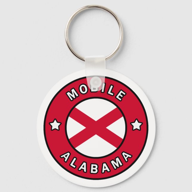 Mobile Alabama Schlüsselanhänger (Vorderseite)