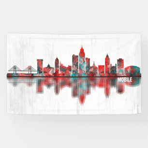 Mobile Alabama Skyline Banner