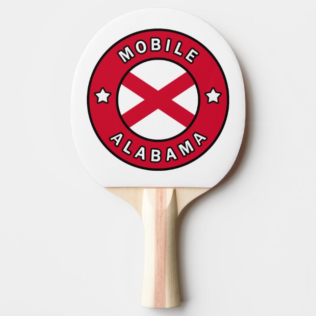 Mobile Alabama Tischtennis Schläger (Vorderseite)