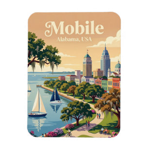 Mobile, Alabama USA Magnet