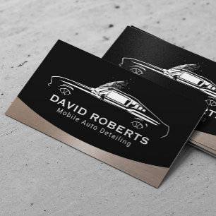 Mobile Auto Detection Muscle Car Wash Automotive Visitenkarte