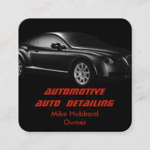 Mobile Auto Detection Service Business Card Quadratische Visitenkarte