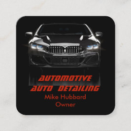 Mobile Auto Detection Service Business Card Quadratische Visitenkarte