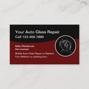 Mobile Autoglas-Reparaturdienste Visitenkarte