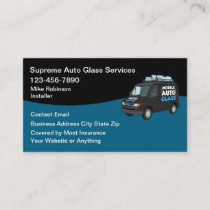 Mobile Autoglas-Reparaturdienste Visitenkarte