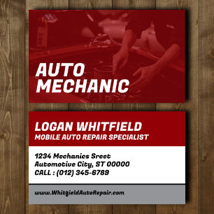 Mobile Automechaniker Visitenkarte