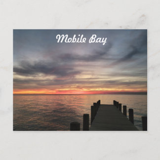 Mobile Bay Sunset Postkarte