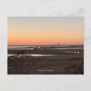 Mobile Bay Sunset Postkarte