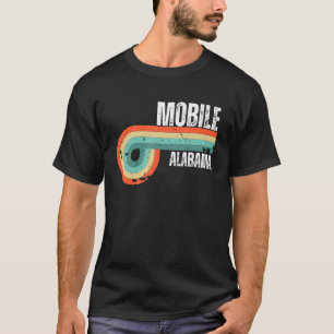 Mobile City Alabama State Vintage Retro Souvenir T-Shirt