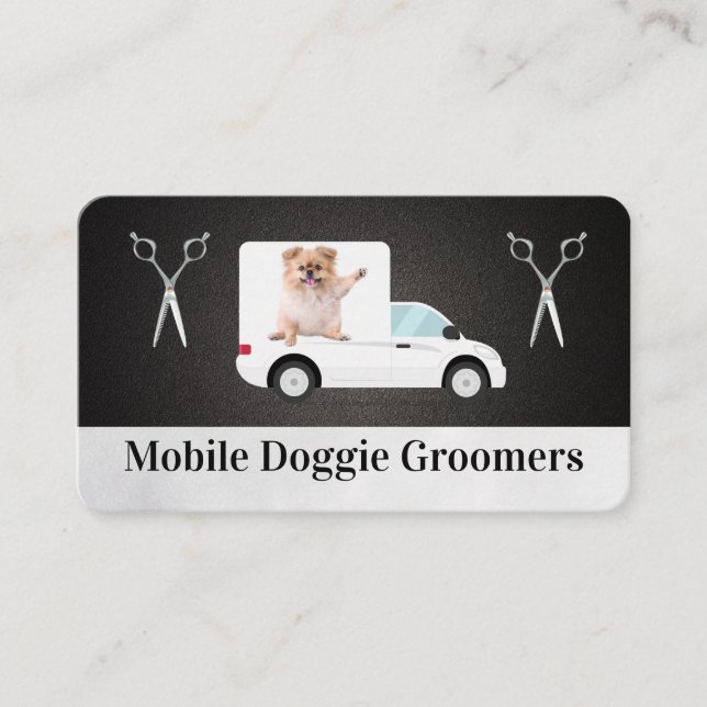 Mobile Doggie Business | Animal Services Visitenkarte (Vorderseite)