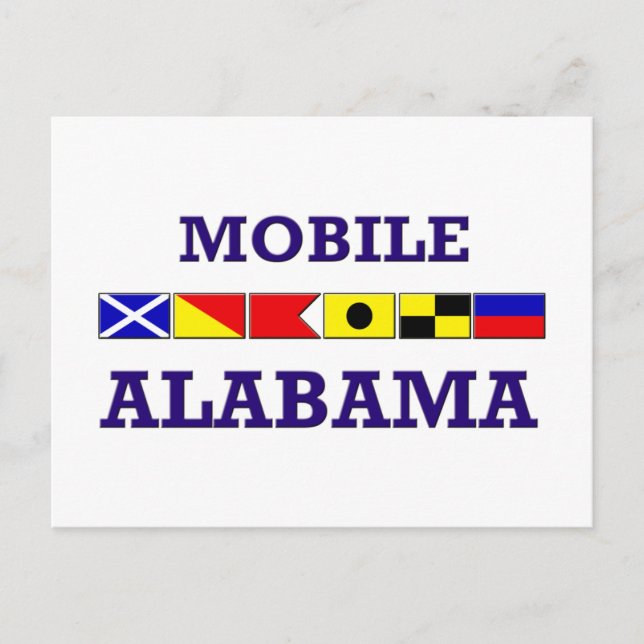 Mobile Flags Postkarte (Vorderseite)