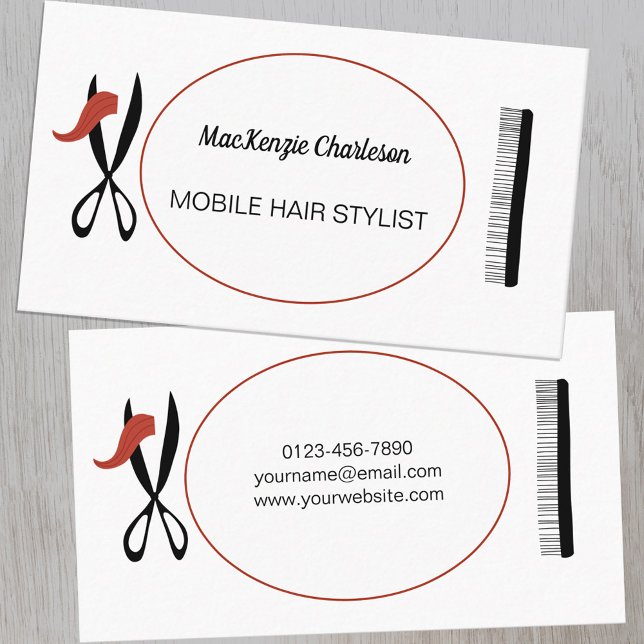 Mobile Hüttenstühle oder Friseur Business Card Visitenkarte (Von Creator hochgeladen)