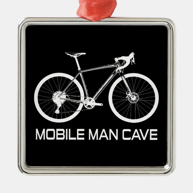 Mobile Man Cave Bike Ornament Aus Metall (Vorne)