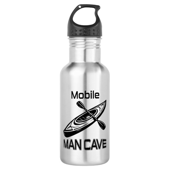 Mobile Man Cave Kayak Edelstahlflasche (Vorderseite)