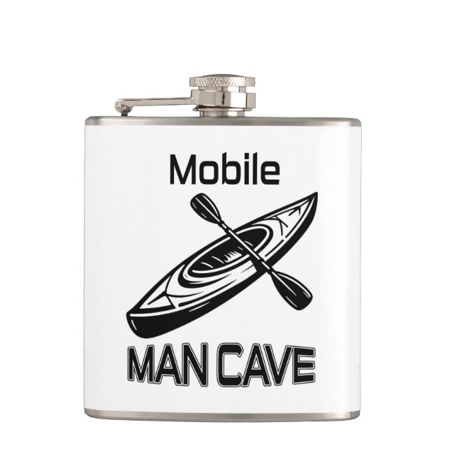 Mobile Man Cave Kayak Flachmann (Vorderseite)