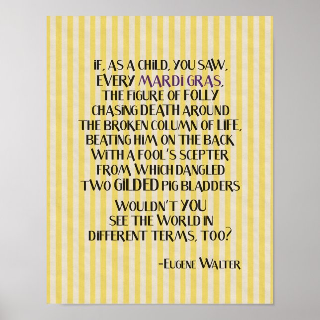 Mobile Mardi Gras Poster (Vorne)