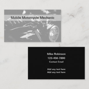 Mobile Motorrad-Mechaniker Coole Geschäftskarten Visitenkarte