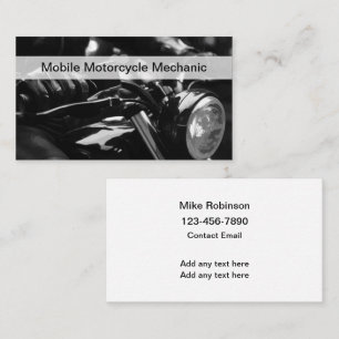 Mobile Motorradmechaniker Coole Geschäftskarten Ne Visitenkarte