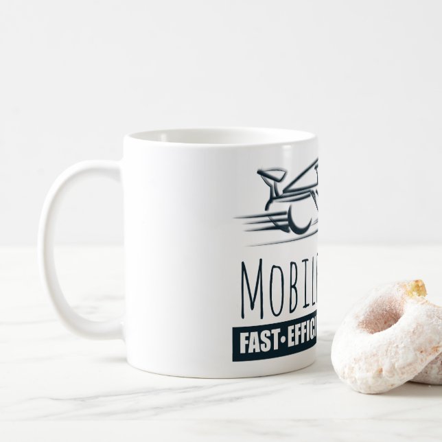 Mobile Notar Public Fast Car Kaffeetasse (Mit Donut)