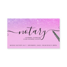 Mobile Notar-Typografie lila Glitzer