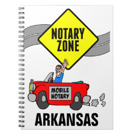 Mobile Notar Zone Red Sports Car Arkansas Notizblock